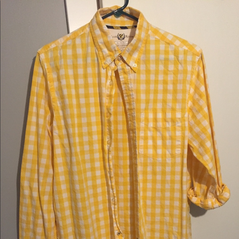 Club Room Yellow Men’s Dress Shirt
